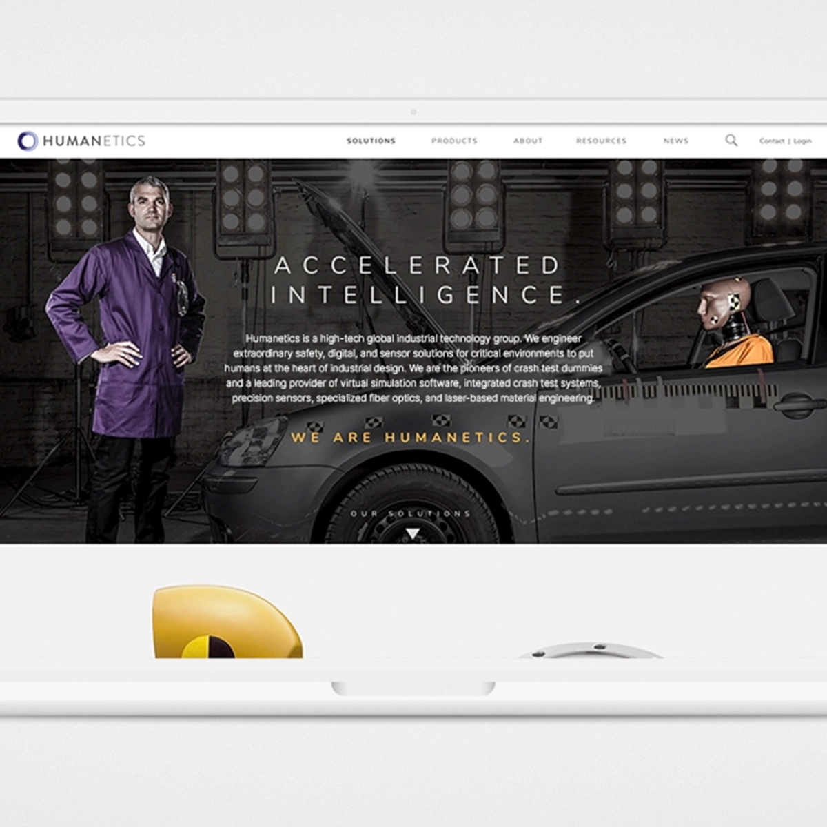 Engineering Website Redesign for Humanetics | Yes&