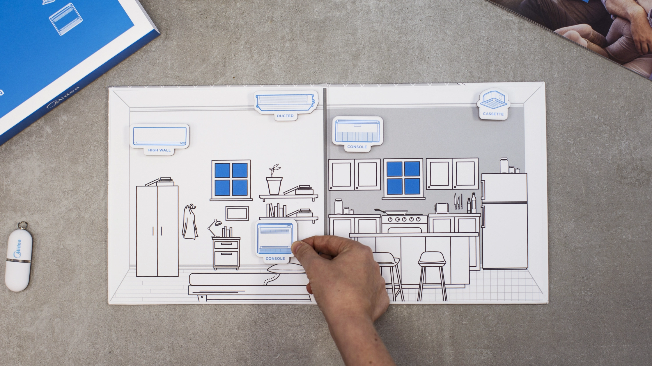 Product brochure design.